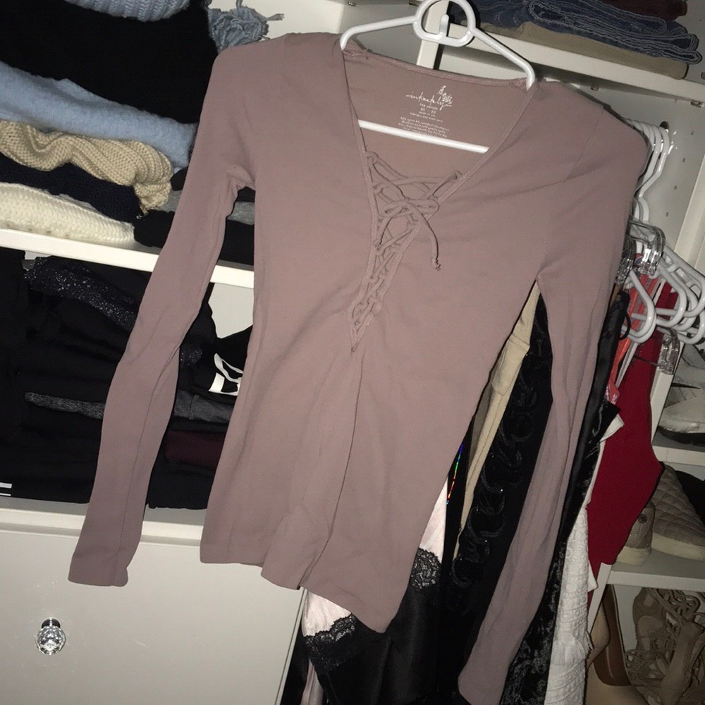 Free people form fitting shirt